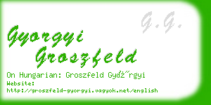 gyorgyi groszfeld business card